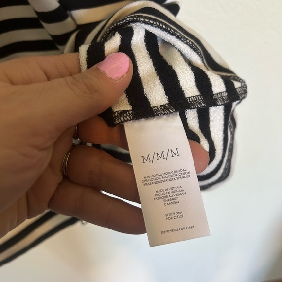 Cabi Byline Medium Black & White Full Zip LongLine Jacket - Picture 8 of 10